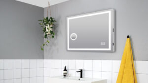 Bluetooth LED Mirror with Magnifier 900x750mm