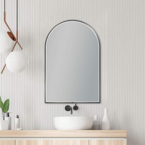 Arch LED Framed Mirror – Gun Metal –  600x900mm | UNI-GM