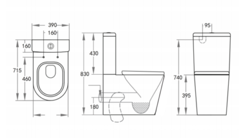 Avery BTW Toilet Suite | LXT002 - Image 2