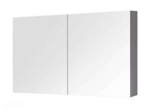 900mm Pencil Edge PVC Shaving Cabinet – Gloss White – 900x720x150