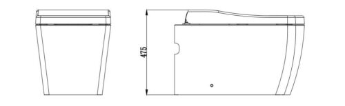 Smart Toilet Back To Wall | S-LXT004 - Image 15